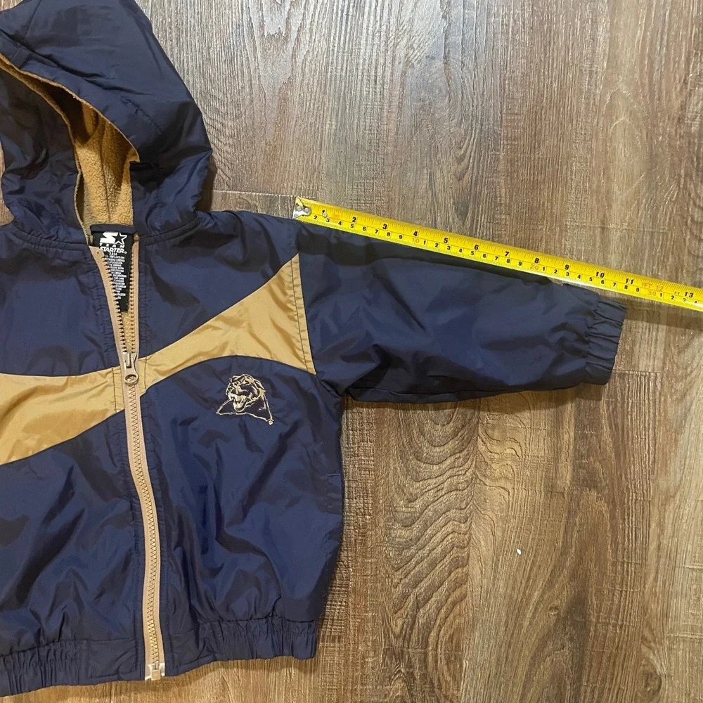 Kids Starter Navy Gold Panther Football Team Starter Jacket‎ Hooded 24M